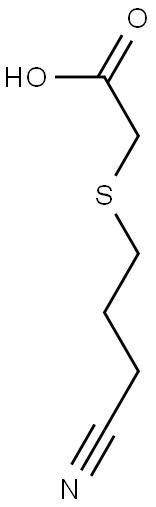 [(3-CYANOPROPYL)THIO]ACETIC ACID Struktur