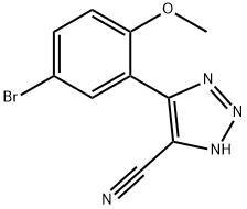 4-(5-BROMO-2-METHOXYPHENYL)-1H-1,2,3-TRIAZOLE-5-CARBONITRILE Struktur