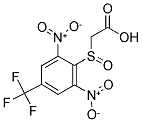 ([2,6-DINITRO-4-(TRIFLUOROMETHYL)PHENYL]SULFINYL)ACETIC ACID Struktur