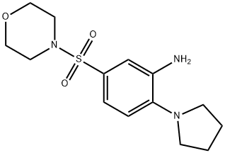 5-(MORPHOLINE-4-SULFONYL)-2-PYRROLIDIN-1-YL-PHENYLAMINE Struktur