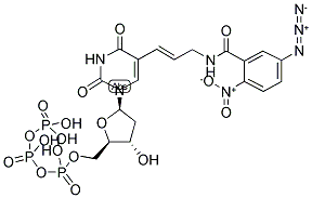 5-[N-(2-NITRO-5-AZIDOBENZOYL)-TRANS-3-AMINOPROPENYL-1]-2'-DEOXYURIDINE-5'-TRIPHOSPHATE Struktur