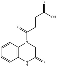 4-OXO-4-(3-OXO-3,4-DIHYDRO-2H-QUINOXALIN-1-YL)-BUTYRIC ACID Struktur