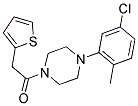 1-(4-(5-CHLORO-2-METHYLPHENYL)PIPERAZINYL)-2-(2-THIENYL)ETHAN-1-ONE Struktur