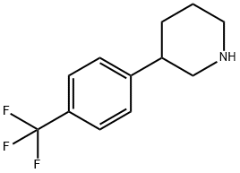 3-(4-(TRIFLUOROMETHYL)PHENYL)PIPERIDINE HYDROCHLORIDE Struktur