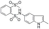 N-[2-METHYL-1H-INDOL-5-YL]-2-(METHYLSULPHONYL)BENZENESULPHONAMIDE Struktur