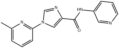 1-(6-METHYL-2-PYRIDINYL)-N-(3-PYRIDINYL)-1H-IMIDAZOLE-4-CARBOXAMIDE Struktur