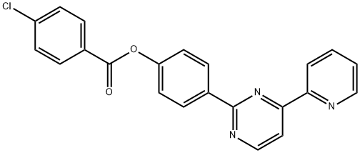 4-[4-(2-PYRIDINYL)-2-PYRIMIDINYL]PHENYL 4-CHLOROBENZENECARBOXYLATE Struktur