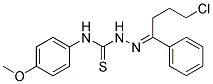 N1-(4-METHOXYPHENYL)-2-(4-CHLORO-1-PHENYLBUTYLIDENE)HYDRAZINE-1-CARBOTHIOAMIDE Struktur