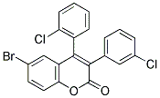 6-BROMO-3(3'-CHLOROPHENYL)-4(2'-CHLOROPHENYL)COUMARIN Struktur