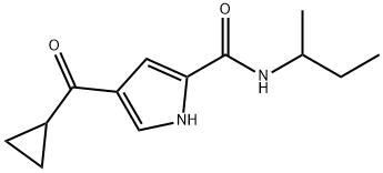 N-(SEC-BUTYL)-4-(CYCLOPROPYLCARBONYL)-1H-PYRROLE-2-CARBOXAMIDE Struktur