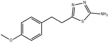 5-[2-(4-METHOXY-PHENYL)-ETHYL]-[1,3,4]THIADIAZOL-2-YLAMINE Structure