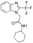 N-CYCLOHEXYL-2-[2-(TRIFLUOROMETHYL)-1H-BENZIMIDAZOL-1-YL]ACETAMIDE Struktur