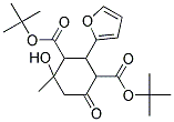 DITERT-BUTYL 2-(FURAN-2-YL)-4-HYDROXY-4-METHYL-6-OXOCYCLOHEXANE-1,3-DICARBOXYLATE Struktur