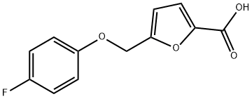 5-(4-FLUORO-PHENOXYMETHYL)-FURAN-2-CARBOXYLIC ACID Struktur