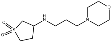 (1,1-DIOXO-TETRAHYDRO-1LAMBDA6-THIOPHEN-3-YL)-(3-MORPHOLIN-4-YL-PROPYL)-AMINE Struktur