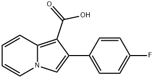 2-(4-FLUOROPHENYL)-1-INDOLIZINECARBOXYLIC ACID Struktur