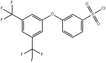 [3-[3,5-BIS(TRIFLUOROMETHYL)PHENOXY]PHENYL]SULFONYL CHLORIDE Struktur