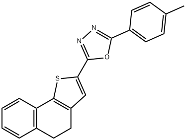 2-(4,5-DIHYDRONAPHTHO[1,2-B]THIOPHEN-2-YL)-5-(4-METHYLPHENYL)-1,3,4-OXADIAZOLE Struktur