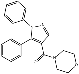 (1,5-DIPHENYL-1H-PYRAZOL-4-YL)(MORPHOLINO)METHANONE Struktur