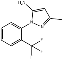 3-METHYL-1-[2-(TRIFLUOROMETHYL)PHENYL]-1H-PYRAZOL-5-AMINE Struktur