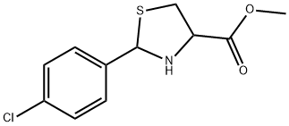 METHYL 2-(4-CHLOROPHENYL)-1,3-THIAZOLANE-4-CARBOXYLATE Struktur