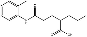 2-(2-O-TOLYLCARBAMOYL-ETHYL)-PENTANOIC ACID Struktur