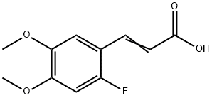 3,4-DIMETHOXY-6-FLUOROCINNAMIC ACID Struktur