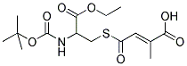 (E)-4-((2-[(TERT-BUTOXYCARBONYL)AMINO]-3-ETHOXY-3-OXOPROPYL)SULFANYL)-2-METHYL-4-OXO-2-BUTENOIC ACID Struktur