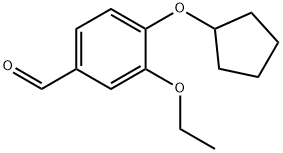 4-CYCLOPENTYLOXY-3-ETHOXY-BENZALDEHYDE Struktur