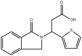 3-(1-OXO-1,3-DIHYDRO-2H-ISOINDOL-2-YL)-3-(2-THIENYL)PROPANOIC ACID Struktur