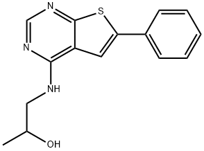 1-[(6-PHENYLTHIENO[2,3-D]PYRIMIDIN-4-YL)AMINO]PROPAN-2-OL Struktur