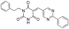 (5E)-1-(2-PHENYLETHYL)-5-[(2-PHENYLPYRIMIDIN-5-YL)METHYLENE]PYRIMIDINE-2,4,6(1H,3H,5H)-TRIONE Struktur