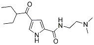 N-[2-(DIMETHYLAMINO)ETHYL]-4-(2-ETHYLBUTANOYL)-1H-PYRROLE-2-CARBOXAMIDE Struktur