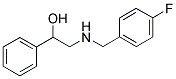 2-((4-FLUOROBENZYL)AMINO)-1-PHENYLETHANOL Struktur