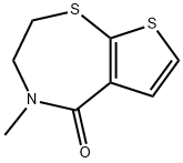 4-METHYL-3,4-DIHYDROTHIENO[3,2-F][1,4]THIAZEPIN-5(2H)-ONE Struktur