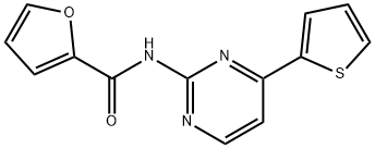 N-[4-(2-THIENYL)-2-PYRIMIDINYL]-2-FURAMIDE Struktur