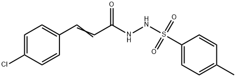 N'-[(E)-3-(4-CHLOROPHENYL)-2-PROPENOYL]-4-METHYLBENZENESULFONOHYDRAZIDE Struktur