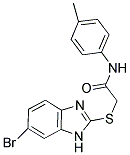 2-[(6-BROMO-1H-BENZIMIDAZOL-2-YL)THIO]-N-(4-METHYLPHENYL)ACETAMIDE Struktur