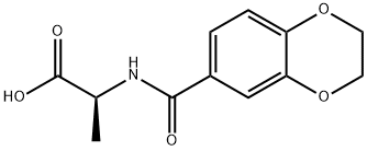 2-[(2,3-DIHYDRO-BENZO[1,4]DIOXINE-6-CARBONYL)-AMINO]-PROPIONIC ACID Struktur