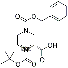 (R)-N-1-BOC-N-4-CBZ-2-PIPERAZINE CARBOXYLIC ACID Struktur