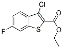 ETHYL 3-CHLORO-6-FLUORO-1-BENZOTHIOPHENE-2-CARBOXYLATE Struktur