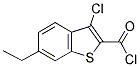 3-CHLORO-6-ETHYL-BENZO[B]THIOPHENE-2-CARBONYL CHLORIDE Struktur