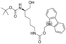 BOC-D-LYS(FMOC)-OL Struktur