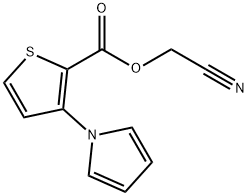 CYANOMETHYL 3-(1H-PYRROL-1-YL)-2-THIOPHENECARBOXYLATE Struktur