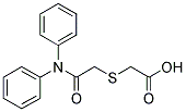 [(DIPHENYLCARBAMOYL)-METHYLSULFANYL]-ACETIC ACID Struktur