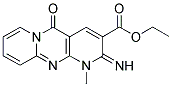 ETHYL 2-IMINO-1-METHYL-5-OXO-1,5-DIHYDRO-2H-DIPYRIDO[1,2-A:2',3'-D]PYRIMIDINE-3-CARBOXYLATE Struktur