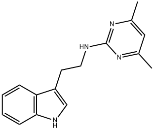 N-(4,6-DIMETHYL-2-PYRIMIDINYL)-N-[2-(1H-INDOL-3-YL)ETHYL]AMINE Struktur