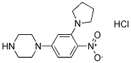 1-(4-NITRO-3-PYRROLIDIN-1-YL-PHENYL)-PIPERAZINE, HYDROCHLORIDE Struktur