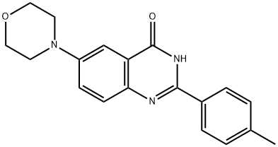 2-(4-METHYLPHENYL)-6-MORPHOLINO-4(3H)-QUINAZOLINONE Struktur