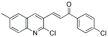 1-(4-CHLOROPHENYL)-3-(2-CHLORO-6-METHYL-3-QUINOLINYL)-2-PROPEN-1-ONE Struktur